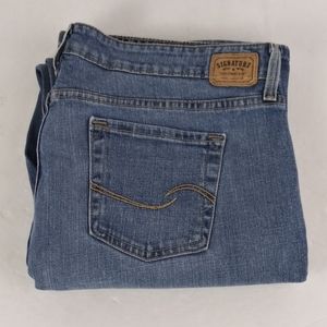 Signature blue bootcut jeans women's size 16M